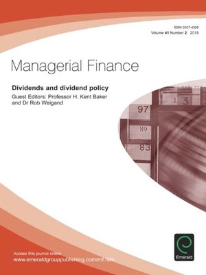 cover image of Managerial Finance, Volume 41, Issue 2